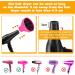 Universal Silicone Hair Dryer Diffuser Attachment - Portable Folding Pink Diffuser for Most Hair Dryers | Caredgo - Buy Online on GoSupps.com