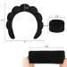 Funspread Sponge Spa Headband 3 Pack for Women - Face Washing, Skincare, Makeup Removal - Hair Accessories Set - Mothers Day Gifts - Black - Buy Online on GoSupps.com
