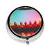 Bright Beautiful Colorful Art Portable Round Pill Box - Lightweight and Moisture-Proof Perfect for Organizing Vitamins Bright Beautiful Colorful Art One Size
