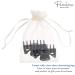 Parcelona French Classic Small Celluloid Hair Claw Clip - No Slip Grip - Made in France (Solid Black) - Buy Online on GoSupps.com