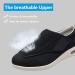 Men's Diabetic Shoes - Pain Relief Wide Width Slippers with Adjustable Orthopedic Design and Memory Foam Insoles - Lightweight and Easy Slip-On for Seniors - Size 11.5 Wide Black - Buy Online on GoSupps.com
