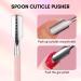 Makartt Cuticle Pusher Cuticle Remover Dual Ended Stainless Steel Nail Cleaner Tool Gel Nail Polish Remover Manicure Pedicure Tool Pink 02 - Buy Online on GoSupps.com