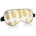 WELLDAY Sleep Mask Gold White Pineapples Night Eye Shade Cover Soft Comfort Blindfold Blockout Light Adjustable Strap for Men Women
