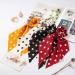 Chic 10Pcs Chiffon Hair Scarf Scrunchies for Women & Girls - Solid Colors & Dots - Buy Online on GoSupps.com