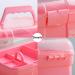 Kinsorcai 11'' Plastic Storage Box with Removable Tray - Pink | Multipurpose Organizer for Art, Craft, and Cosmetic - Buy Online on GoSupps.com