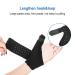 Breathable Kids Finger Brace - Left & Right Hand Thumb Support with Aluminum Bar for Tendinitis & Fracture - Black (M - Buy Online on GoSupps.com