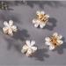 10 Pcs Small Pearl Flower Hair Clips - Sweet Mini Claw Clips for Women and Girls | Decorative Bangs Accessories - Buy Online on GoSupps.com