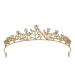 SWEETV Gold Princess Tiara Headband for Women & Girls - Perfect for Birthday, Quinceanera, Wedding & Flower Girls - Buy Online on GoSupps.com