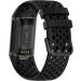 TopPerfekt Adjustable Silicone Sport Band for Fitbit Charge 5 - Breathable Replacement Wristband Bracelet for Men and Women - Black - Buy Online on GoSupps.com