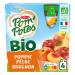 POM'POTES - Organic No Added Sugar Apple Peach Nectar 360G - Pack of 4 - Sold in Packs