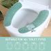 Hadeeong 4Pairs Plush Warm Toilet Seat Covers - Washable & Reusable Seat Pads for Winter - Fits All Toilet Seats - Buy Online on GoSupps.com