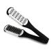 Aethland Boar Bristle Clamp Hair Brush, Double Sided Brush Clamp Straightener Hair Straightening Comb Styling Tools for Smoothing and Straight Hair Styles #01 White