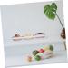 PRETYZOOM Serving Tray 1 Set Dried Fruit Storage Box Condiment Dipping Sauce Bowl Make Tea 37.5x12.4cm Dark Red - Buy Online on GoSupps.com