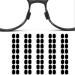 VBKITW 40 pairs self -adhesive glasses nasal pads oval design glasses pads slipproof soft silicone 1.5mm thickness for glasses sunglasses