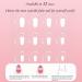 Short Acrylic Stick on False Nails - 24pcs Press On Nails with Glue - Colorful-03 Design for Women and Girls - Buy Online on GoSupps.com