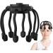 Premium Silicone Head Skin Massage Device | Women's Spa Shampoo Brush with 3 Modes | Handheld Deep Relaxation Scalp Massager - Black - Buy Online on GoSupps.com