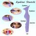SHANPIN 5 in 1 Silicone Makeup Tool Set - Mascara Shield, Winged Liner Stencils, Eyeshadow Brush, Eyebrow Kit - Waterproof and Reusable (Purple) - Buy Online on GoSupps.com