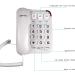 Ornin S016 Big Button Corded Telephone for Seniors - Hearing Aid Compatible | White - Buy Online on GoSupps.com