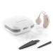 Innovagoods compact retro earphone amplifier class IIa ergonomic and adaptable adjustable volume setting and control button cleaning sticks and brushes included.
