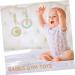 SAFIGLE 12 Pcs Baby Gym Accessories Set - Woody Plush Chew Toys for Children's Room Decor - Hemuhuan Greenx3pcs 26X8.5CMx3pcs - Buy Online on GoSupps.com