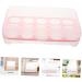 RORPOIR 2pcs 10 Eggs Storage Container Egg Carton Egg Keeper Egg Case Refrigerator Red Storage Box re-usable Red 24.5*10.5*7cm - Buy Online on GoSupps.com