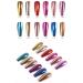 12 Colors Chrome Powder Pen for Nails - Nail Art Pen with Air Cushion Mirror Effect - Nail Polish Pens for Nail Decorations (Multicolor) - Buy Online on GoSupps.com
