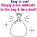 BOS Disposable Odor Sealing Bags (90 Count) - Small Size, White Color, Unscented - Ideal for Diapers, Pet Waste, and Sanitary Product Disposal - Buy Online on GoSupps.com