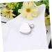 TEHAUX Necklace Chain Stainless Bottle Heart Shaped Simple Silver Pendant Neck Perfume Steel - Buy Online on GoSupps.com