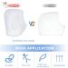 4 Pairs Gel Heel Protectors for Plantar Fasciitis & Heel Pain Relief - Breathable Cushion Sleeves for Cracked Heels (White & Black) - Buy Online on GoSupps.com