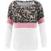 Bigfanshu Women's Sweaters Fashion Coloured Leopard-Print Round-Necked Long-Sleeved Top Blouses White - Buy Online on GoSupps.com