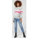 Zeta Ville Maternity Nursing Zipped Sweatshirt Striped Jumper 1110 - Grey Melange - Buy Online on GoSupps.com