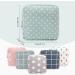 6 Pack Reusable Menstrual Cup & Sanitary Napkin Storage Bag - Zipper Pouch for Girls - Grey & Blue Grid, Grey & Green Dot, Maple Leaf, Pink Cactus - 5x5 inches - Buy Online on GoSupps.com