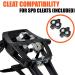 BV Bike Pedals Shimano SPD Compatible 9/16'' with Toe Clips and Cleats | Peloton and Exercise Bike Pedals | Universal Fit Bicycle Pedal & Toe Cage - Buy Online on GoSupps.com