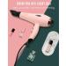 Hair Dryer with Diffuser & Brush Comb Attachments - Professional AC Motor for Curly & Thick Hair | Best Pink Blow Dryer for Salon Use - Buy Online on GoSupps.com