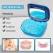LdawyDE Denture Box Retainer Case Protable Retainer Box Mouth Guard Aligner Case Braces Boxs with Mirror Removal Tool Chewies Blue - Buy Online on GoSupps.com