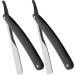 Minkissy 2pcs Men's Straight Blade Razors - Premium Barber Shaver Set for Smooth Grooming | International Shipping Available - Buy Online on GoSupps.com