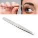 Ergonomic Slanted Tip Tweezers - Stainless Steel Smooth Finish - Perfect for Home Use & Beauty Professionals (Silver) - Buy Online on GoSupps.com