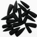 LoveOurHome 100pc Stiletto Press on Nails Matte Black False Nails Acrylic Nail Tips for Women - DIY Manicure Design - Buy Online on GoSupps.com