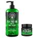 Tea Tree Kit for Men - Tea Tree Oil Set with Body Wash & Balm - Helps Athlete's Foot, Jock Itch, Eczema & Body Odors - Extra Strength