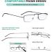 Eyekepper 5-Pack Stainless Steel Half-Eye Reading Glasses +2.25 | Stylish & Durable Readers for All Ages - International Shipping Available - Buy Online on GoSupps.com