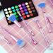 7PCS Glitter Quicksand Handle Makeup Brush Set with Case - Pink Purple Cosmetic Brushes - Buy Online on GoSupps.com