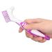Denture Cleaning Brush - Double Sided Portable Toothbrush for False Teeth Care - Buy Online on GoSupps.com