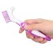 Portable double-sided cleaning brush for artificial teeth double-headed toothbrushes cleaning brush for artificial teeth prosthetic toothbrush for cleaning false teeth