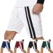 VEZAD Men's Striped Sport Pants - Breathable Casual Sweatpants (Medium, White) - Buy Online on GoSupps.com
