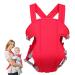 Baby Sling Carrier Xiuyer Baby Carriers from Newborn Ergonomic Breathable Infant Carrier 3-in-1 Front and Back Adjustable Baby Sling Carrier for Newborns Infants & Toddlers Red Baby Wrap Carrier