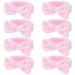 Ondder Spa Headband for Washing Face 8 Pack Pink Skincare Headbands for Women Girls Terry Cloth Cute Bow Head Bands