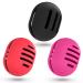 Fauxomor make-up sponge holder-3 pieces breathable silicone Beauty blender travel bag for all sizes of make-up sponge frost-safe portable cosmetics tool black+red+rose red 1 piece (3-pack) C-black+red+rose red