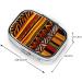 African Striped 2 Compartment Pill Case | Cute Small Pill Box Organizer for Travel & Gifts | Perfect for Pocket & Purse - Buy Online on GoSupps.com