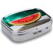 Watermelon Smiley Print Pill Box | 2 Compartment Portable Medicine Organizer - Ideal for Pocket & Purse - Buy Online on GoSupps.com