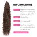 Deep Twist Crochet Hair - 22 Inch Ombre Kinky Curly Braided Extensions | 6 Packs Synthetic Waterwell Twists - Buy Online on GoSupps.com
